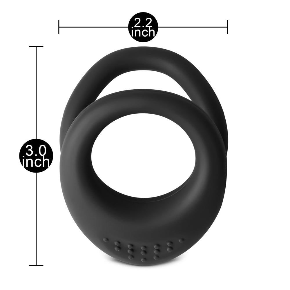 Silicone Dual Cock Ring