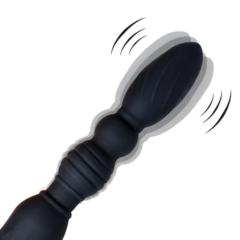 Double Head Massage Wand Vibrator and Anal Plug, 10 Function