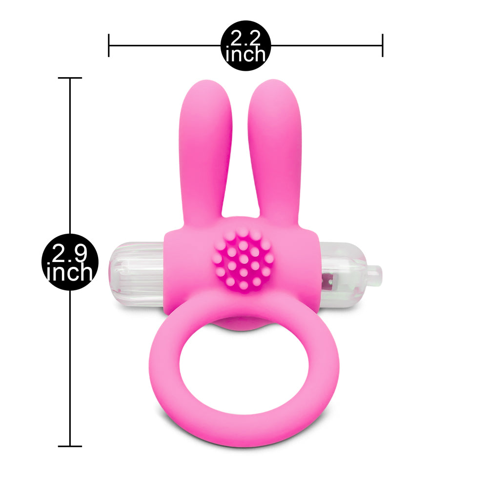 Silicone Rabbit Ears Vibrating Penis Ring