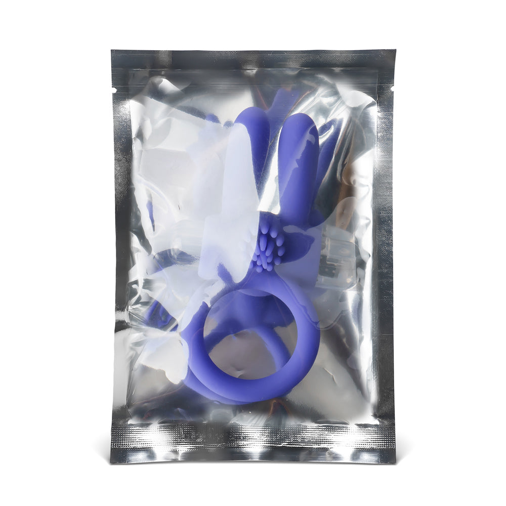 Silicone Rabbit Ears Vibrating Penis Ring