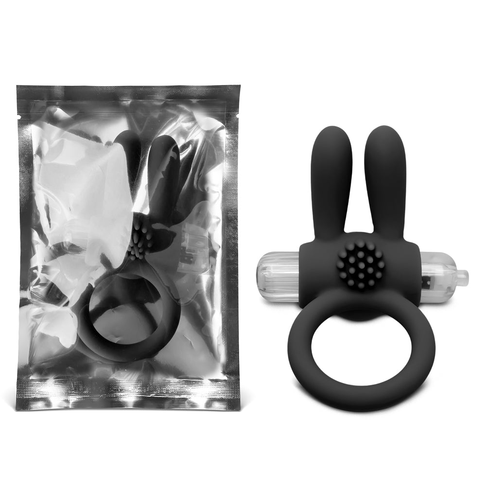 Silicone Rabbit Ears Vibrating Penis Ring