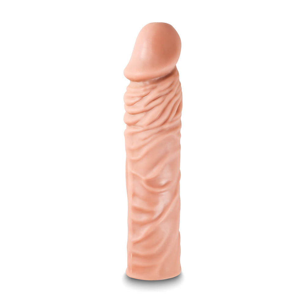 Extra 1.25 inch Realistic Veiny Penis Extender, 7.5 inch