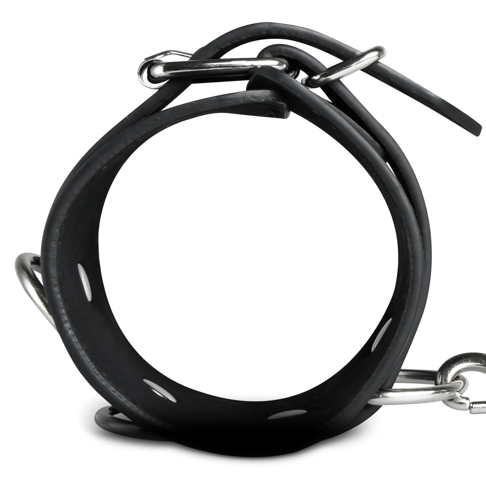Faux Leather Handcuffs with 3 D-Ring