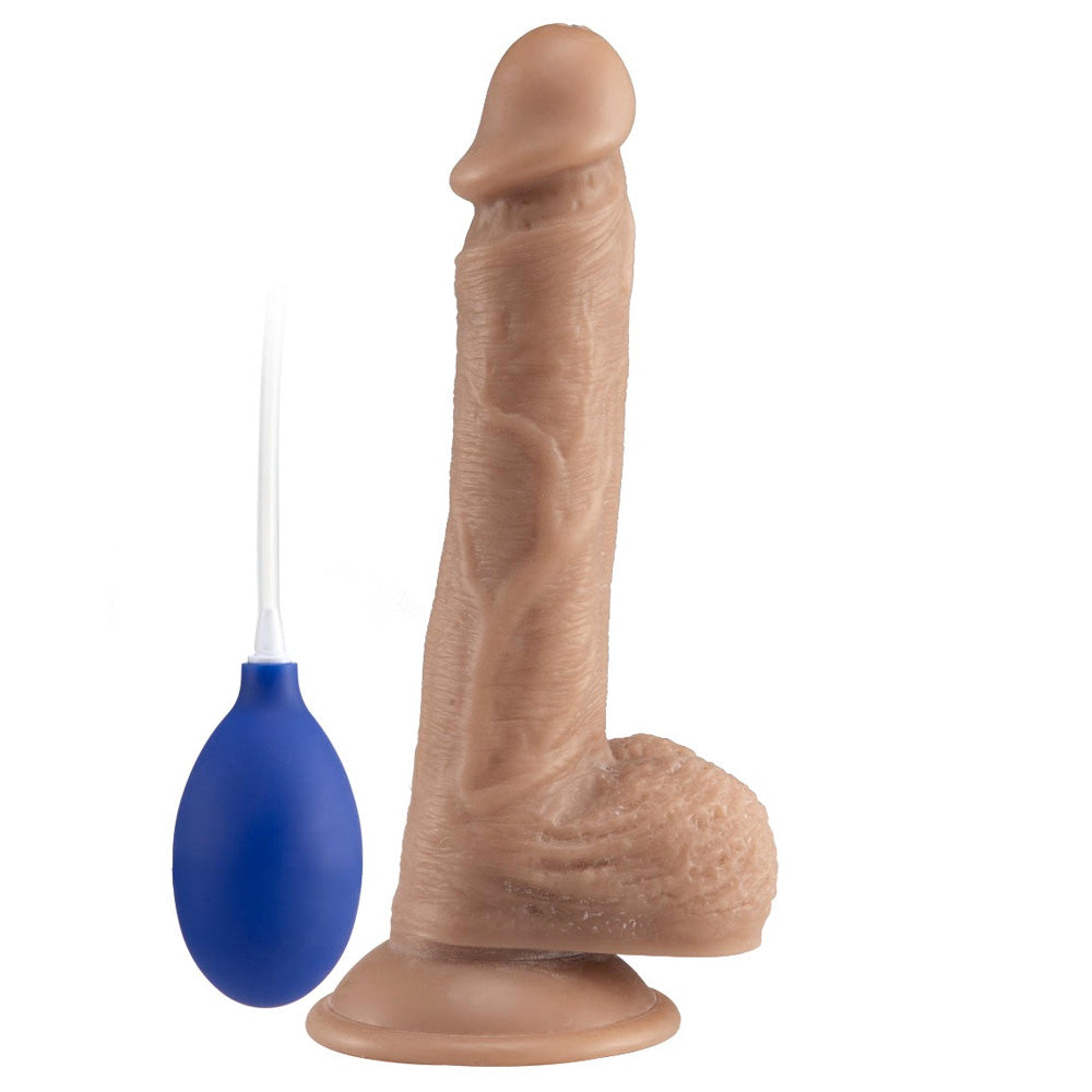 8 inch Realistic Squirting Suction Cup Dildo