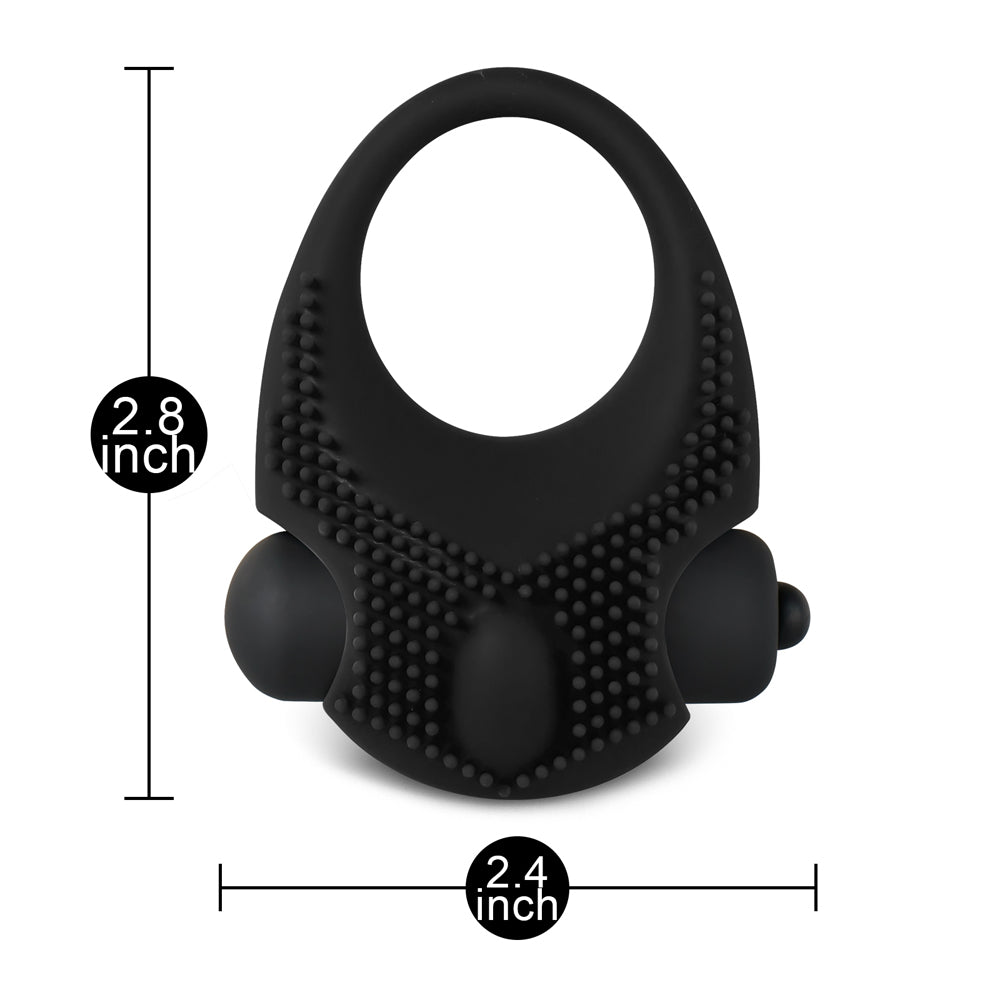 Silicone Vibrating Cock Ring with Clitoral Stimulator honeypleasures Silicone Vibrating Cock Ring with Clitoral Stimulator honeypleasures