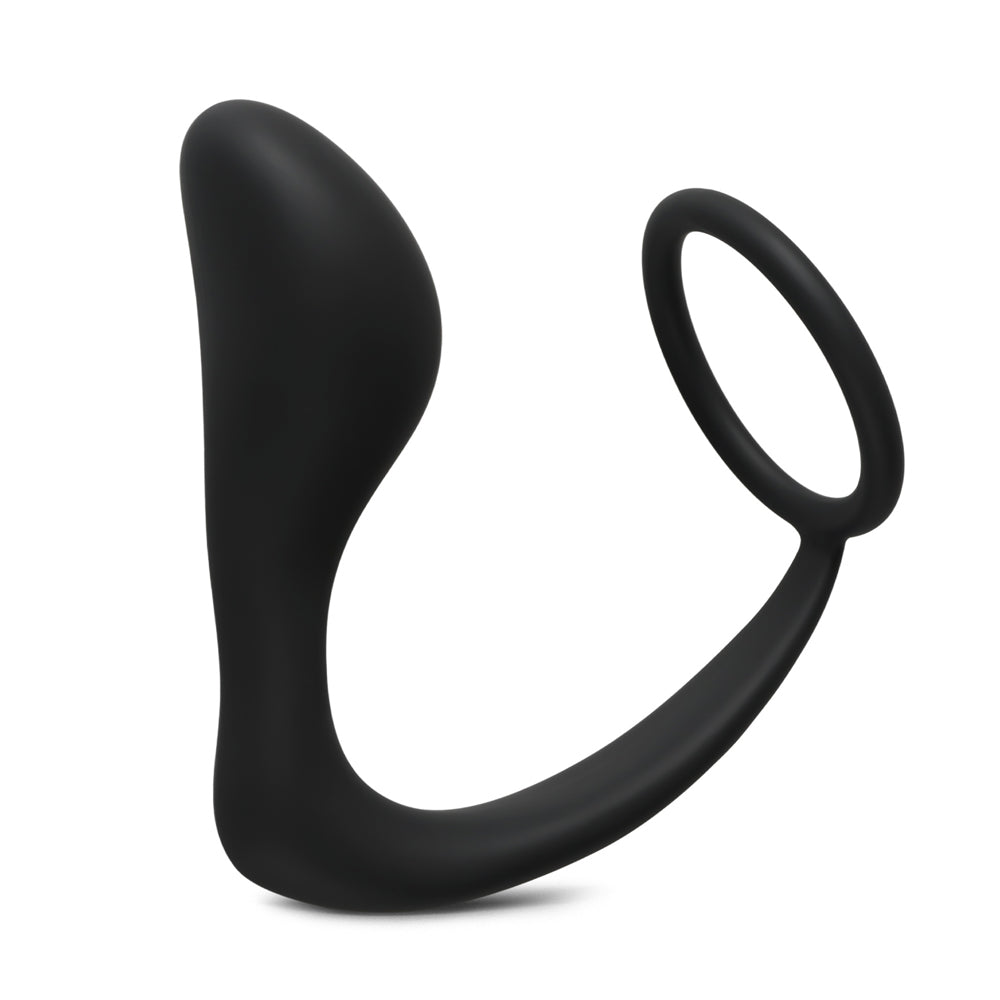 Silicone Cock Ring with Bulbous Prostate Massager