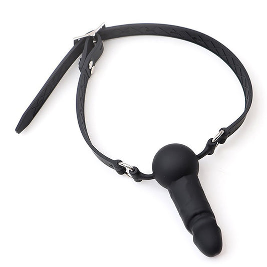 Silicone Mouth Gag with 2.5 inch Dildo