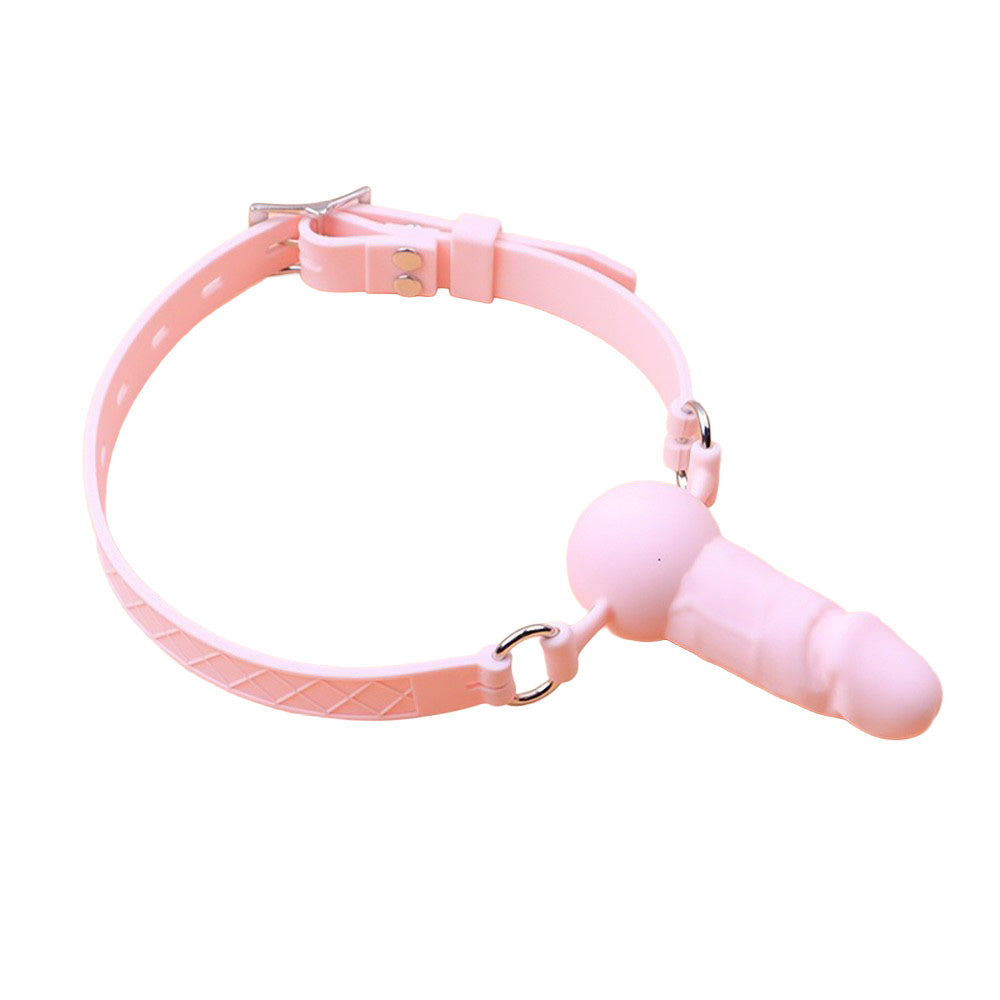 Silicone Mouth Gag with 2.5 inch Dildo