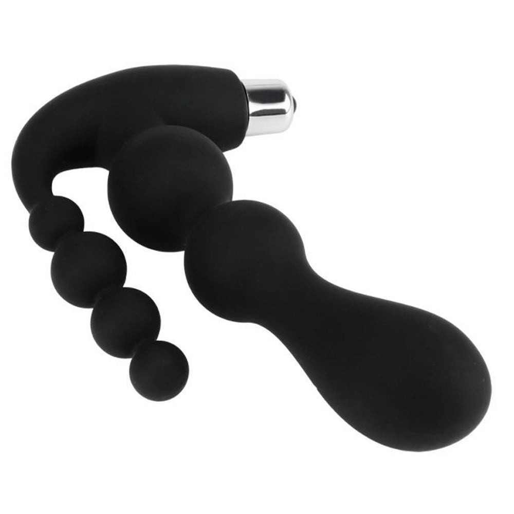 Silicone Multi-Speed G-Spot and Clitoral Bullet Vibrator with Anal Beads