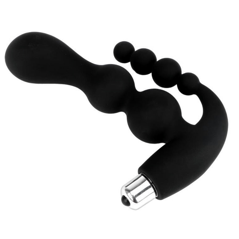 Silicone Multi-Speed G-Spot and Clitoral Bullet Vibrator with Anal Beads