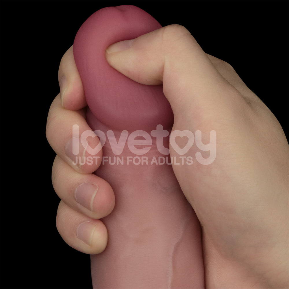 Lovetoy Sliding Skin Pro II Dual Layer Dildo 8 inch