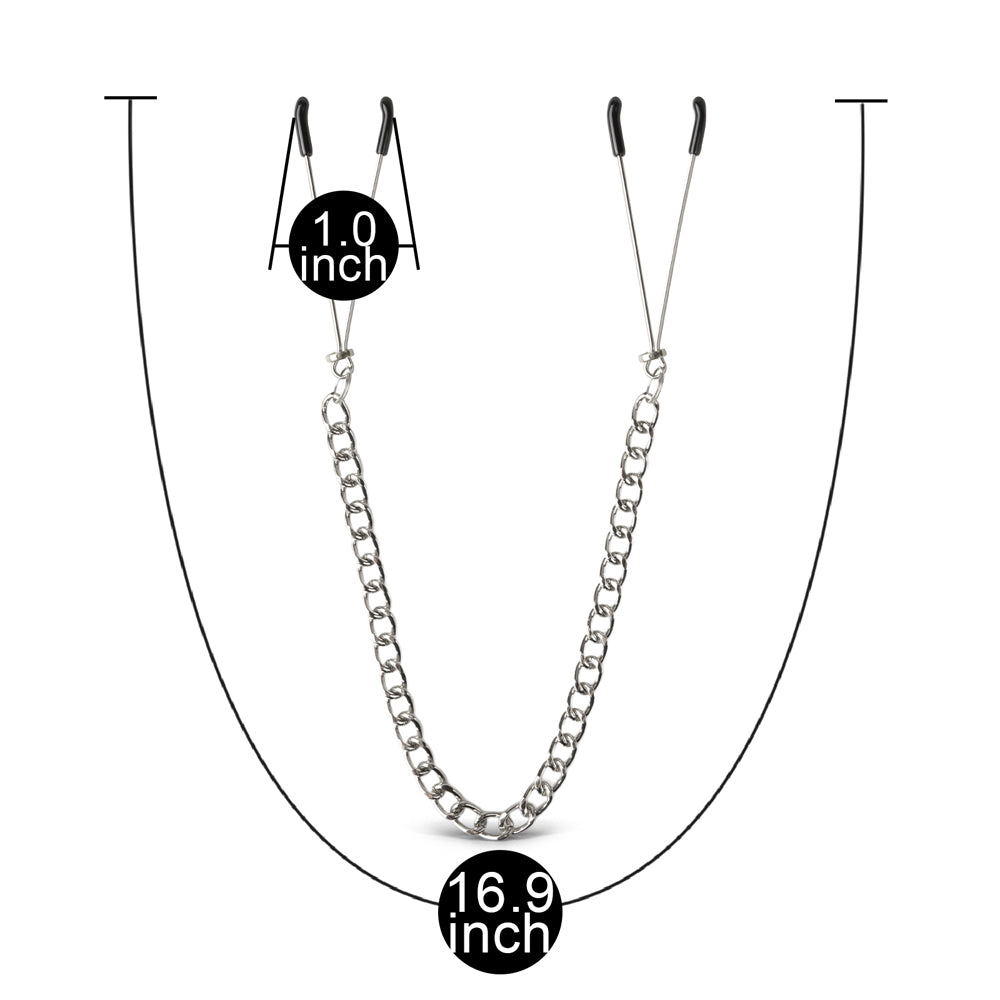Nipple Tweezer Clamps with Chain