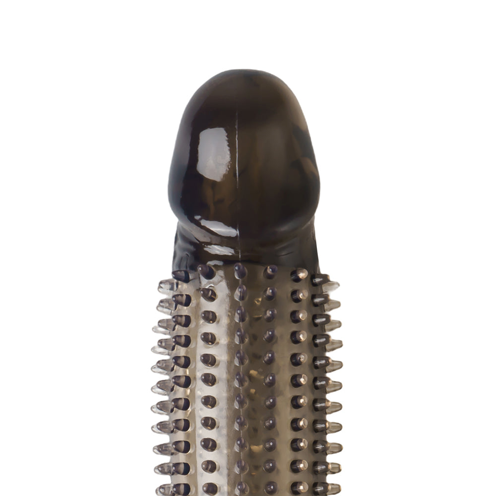 Extra 1.25 inch Sting Vibrating Head Penis Extender with Ball Loop, 6.9 inch