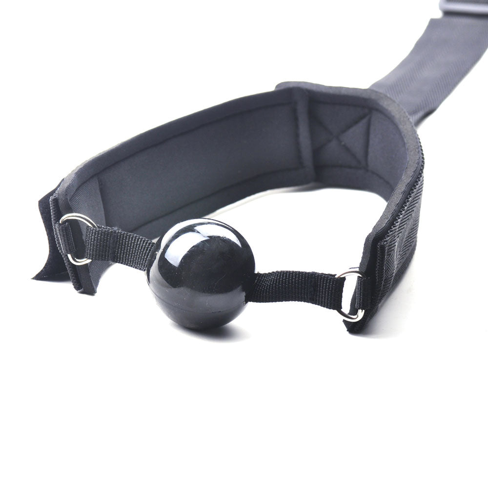 Neck to Wrist Restraint with Ball Gag