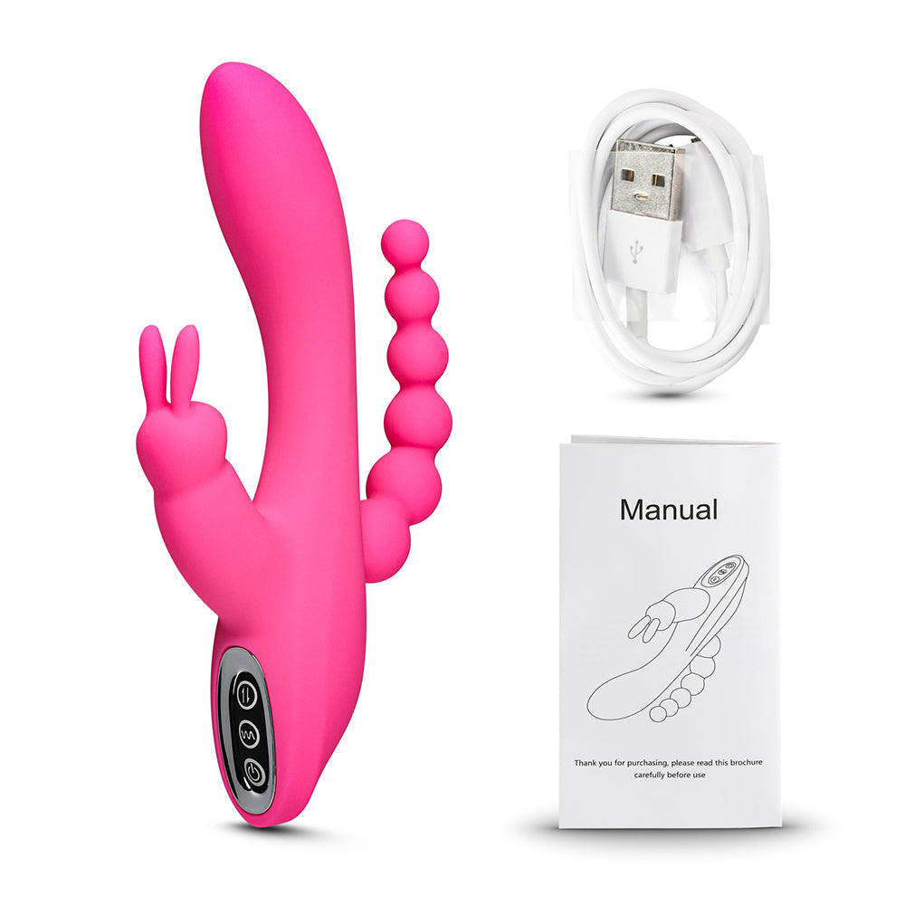 Triple Stimulating Rabbit Vibrator, 7 Function