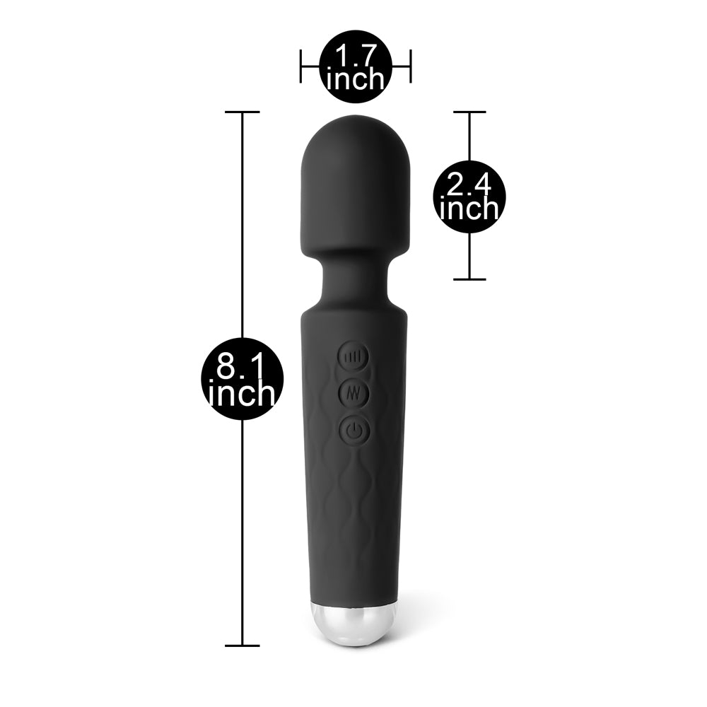 Rechargeable Silicone Mini Massage Wand Vibrator 20 Function