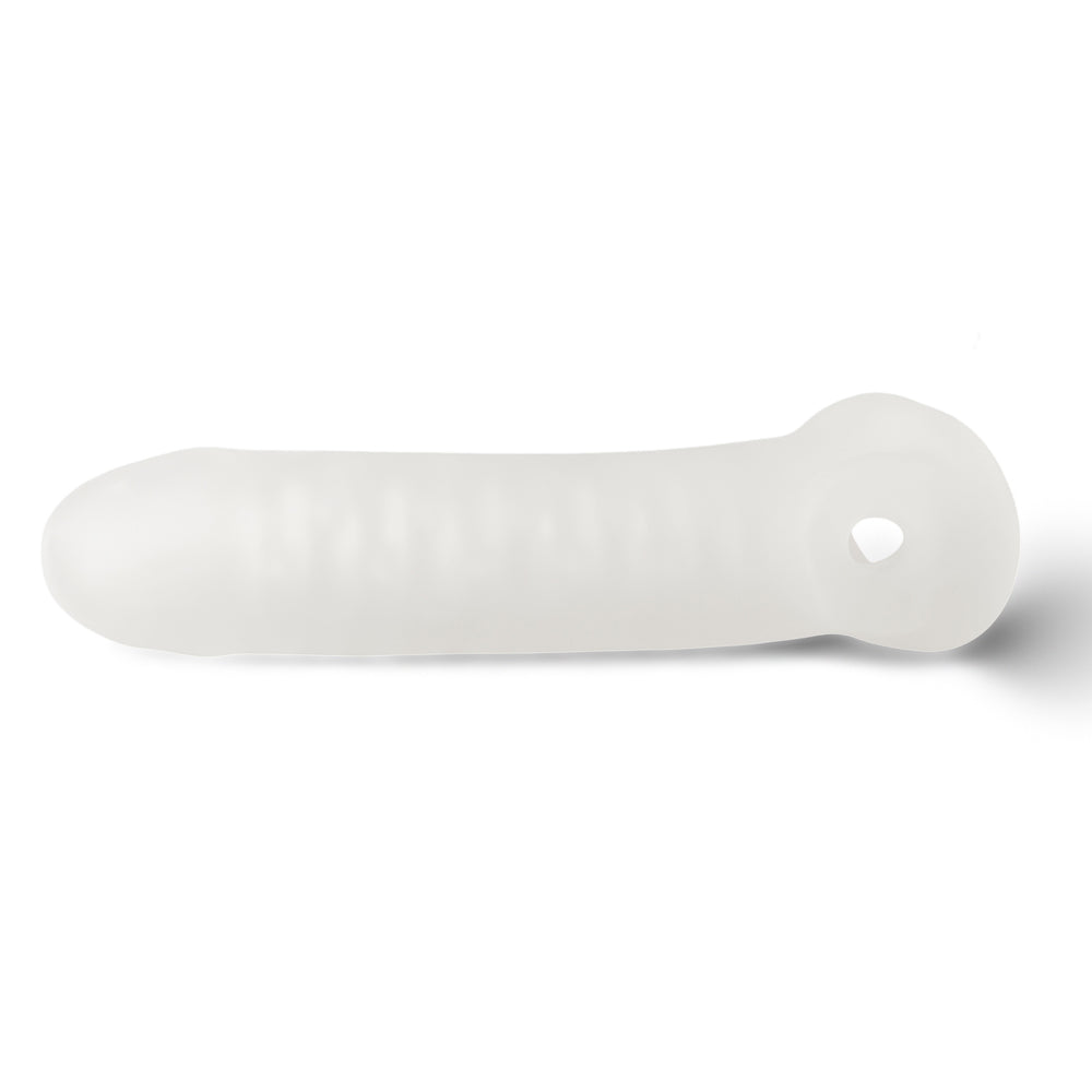 Girthy Penis Sleeve with Ball Loop, 7.1 inch