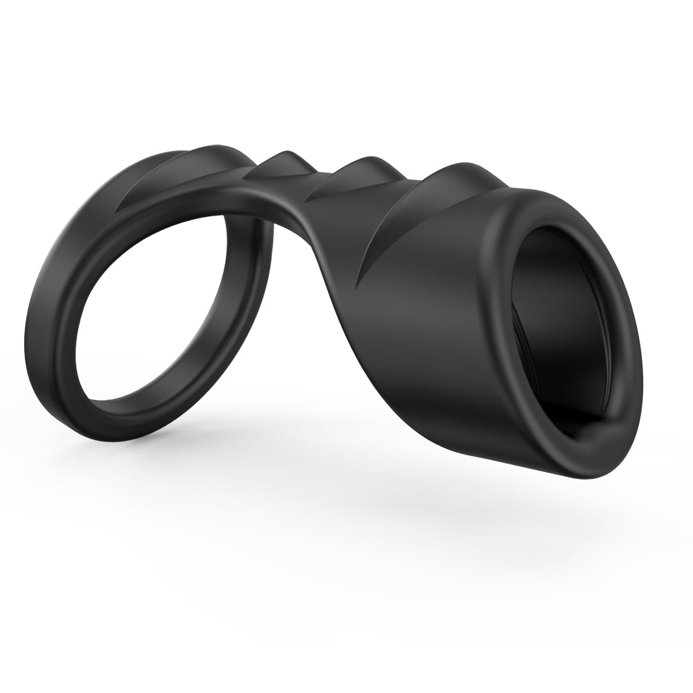 Silicone Ribbed Penis Enhancer Sleeve, 3 inch