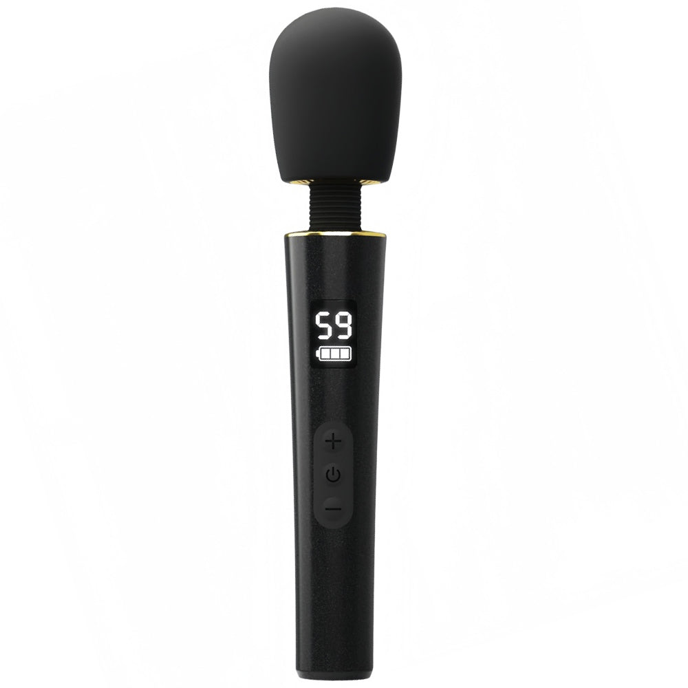 LED Display Rechargeable Massage Wand Vibrator, 9 Function
