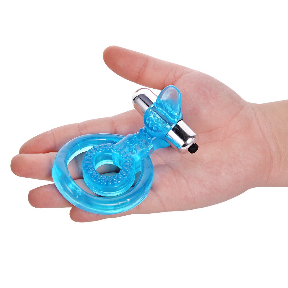 Tongue Vibrating Penis & Ball Ring, 10 Function