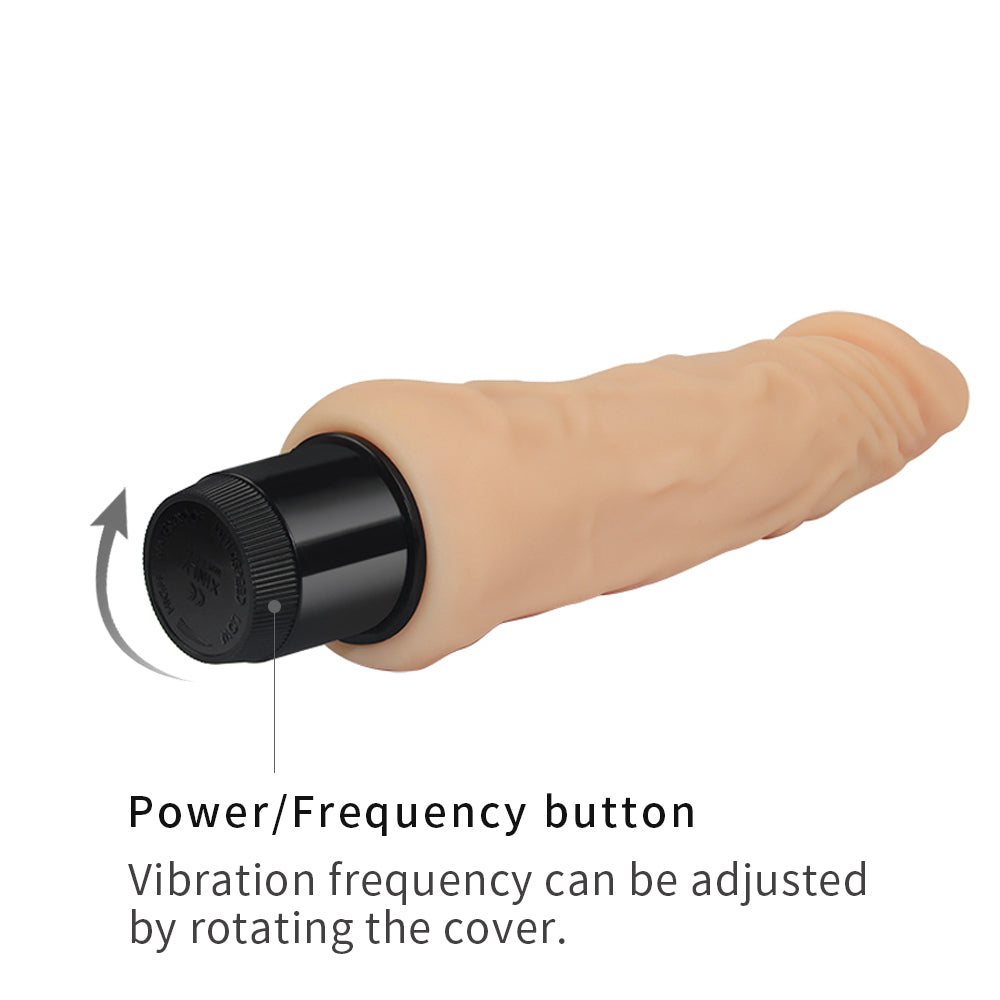 Lovetoy Xtreme Feel I Cyberskin Dildo Vibrator 8 inch
