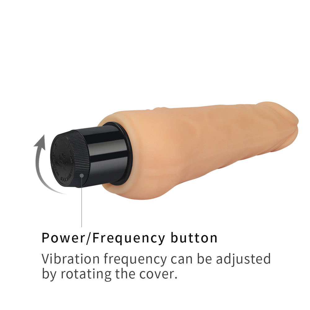 Lovetoy Xtreme Feel II Cyberskin Dildo Vibrator 7.5 inch