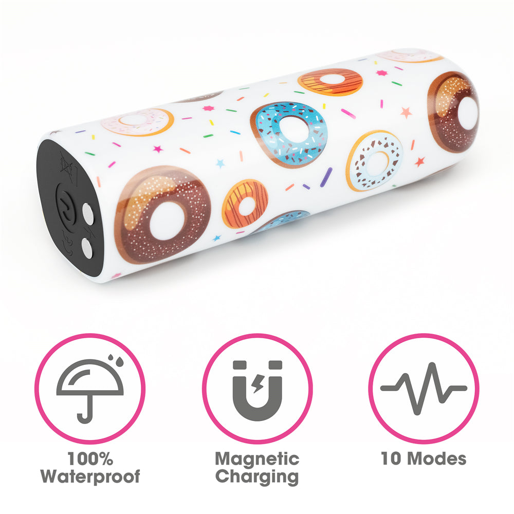 Lovetoy Rechargeable Donut Mini Bullet Vibrator 10 Speed