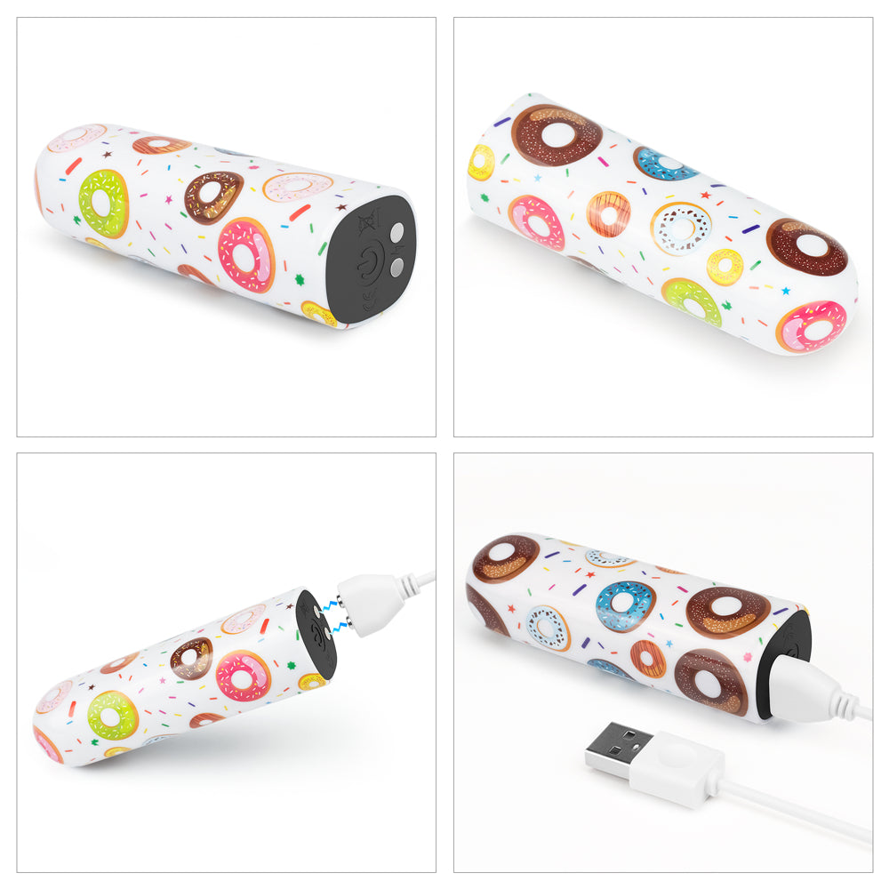 Lovetoy Rechargeable Donut Mini Bullet Vibrator 10 Speed
