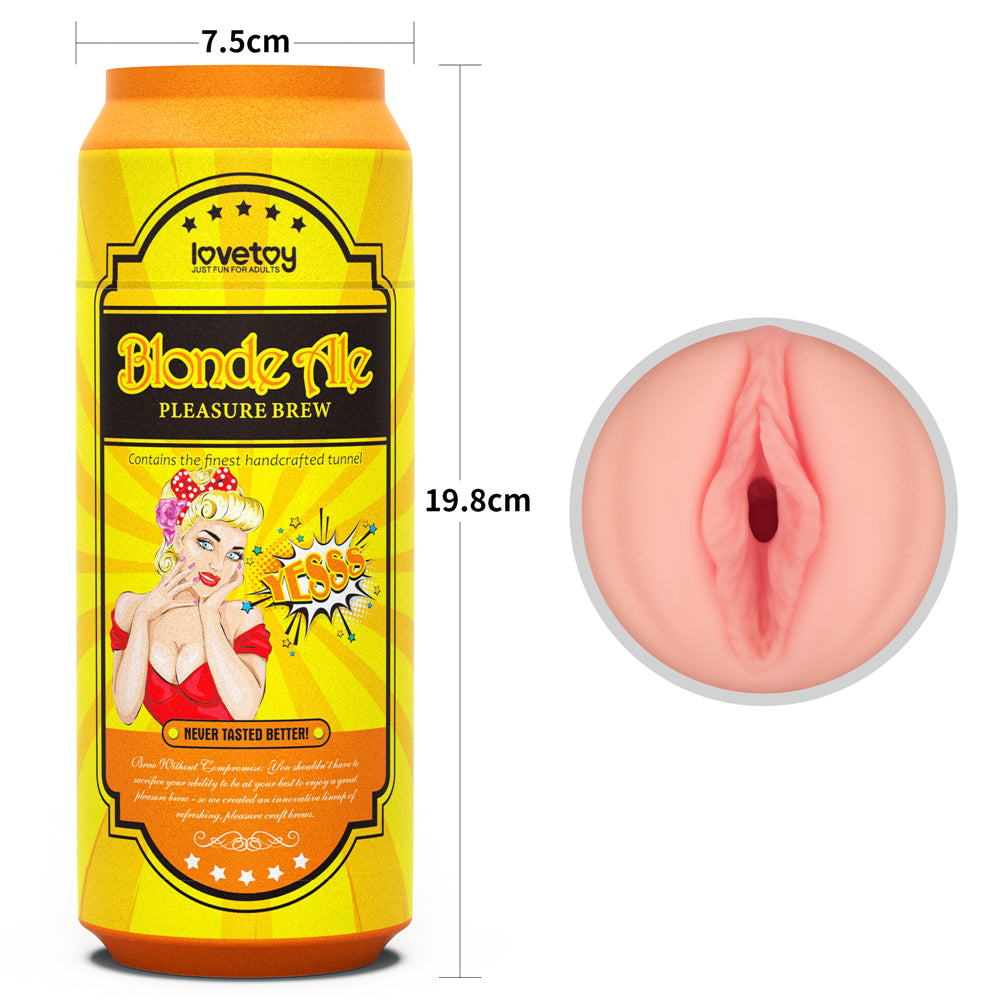 Lovetoy Discreet Pleasure Brew Blond Ale Male Masturbator/Stroker