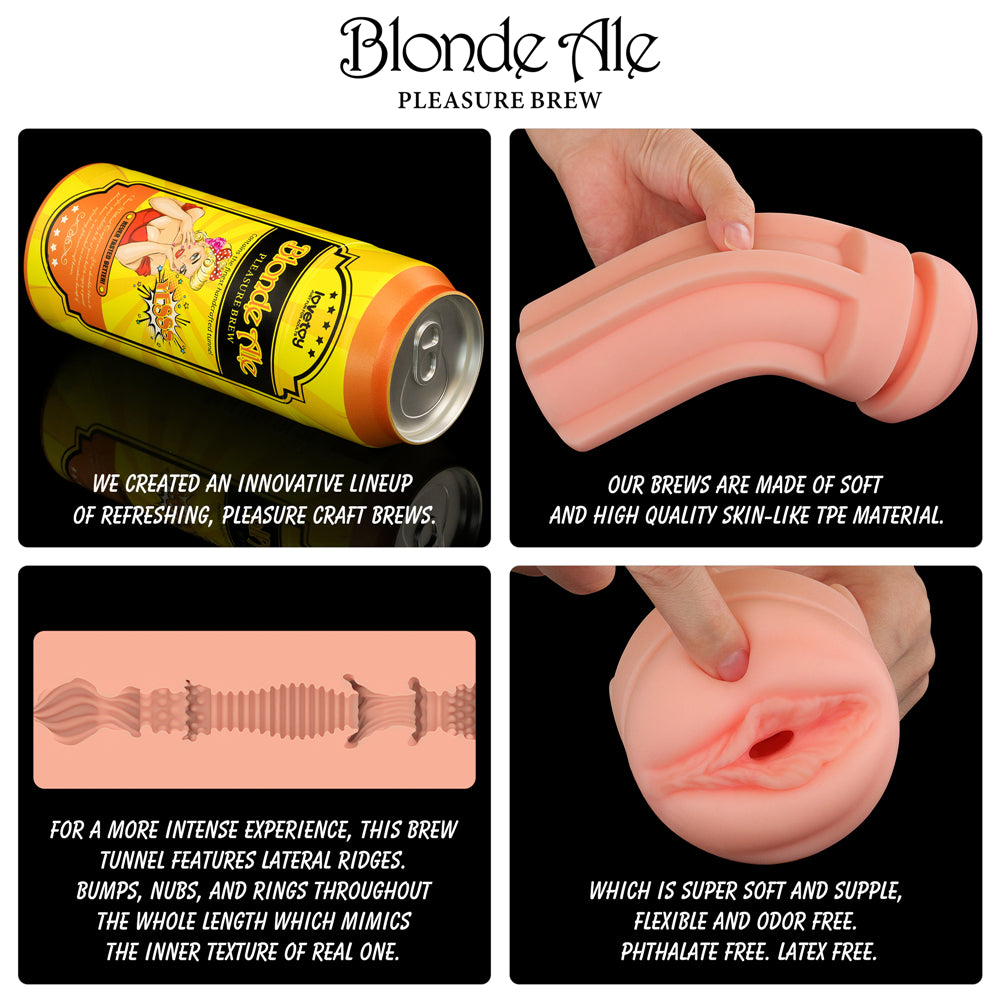 Lovetoy Discreet Pleasure Brew Blond Ale Male Masturbator/Stroker