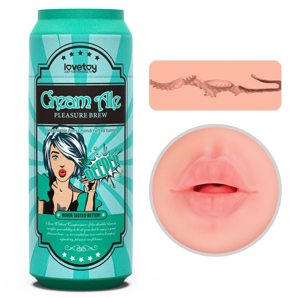 Lovetoy Discreet Pleasure Brew Cream Ale Male Masturbator/Stroker