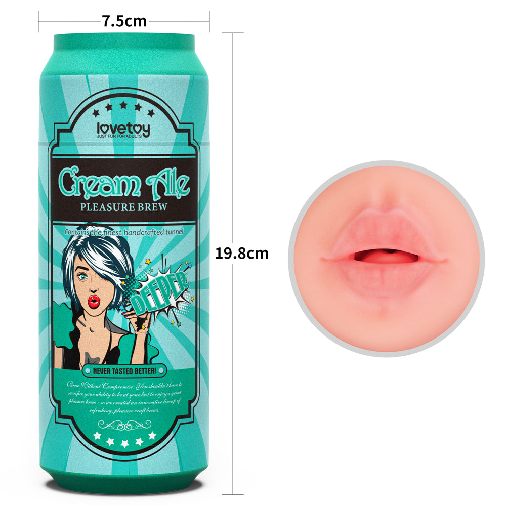Lovetoy Discreet Pleasure Brew Cream Ale Male Masturbator/Stroker