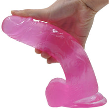 Load image into Gallery viewer, Lovetoy 8&quot; Jelly Studs Crystal Dildo Large