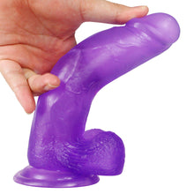 Load image into Gallery viewer, Lovetoy 8&quot; Jelly Studs Crystal Dildo Large
