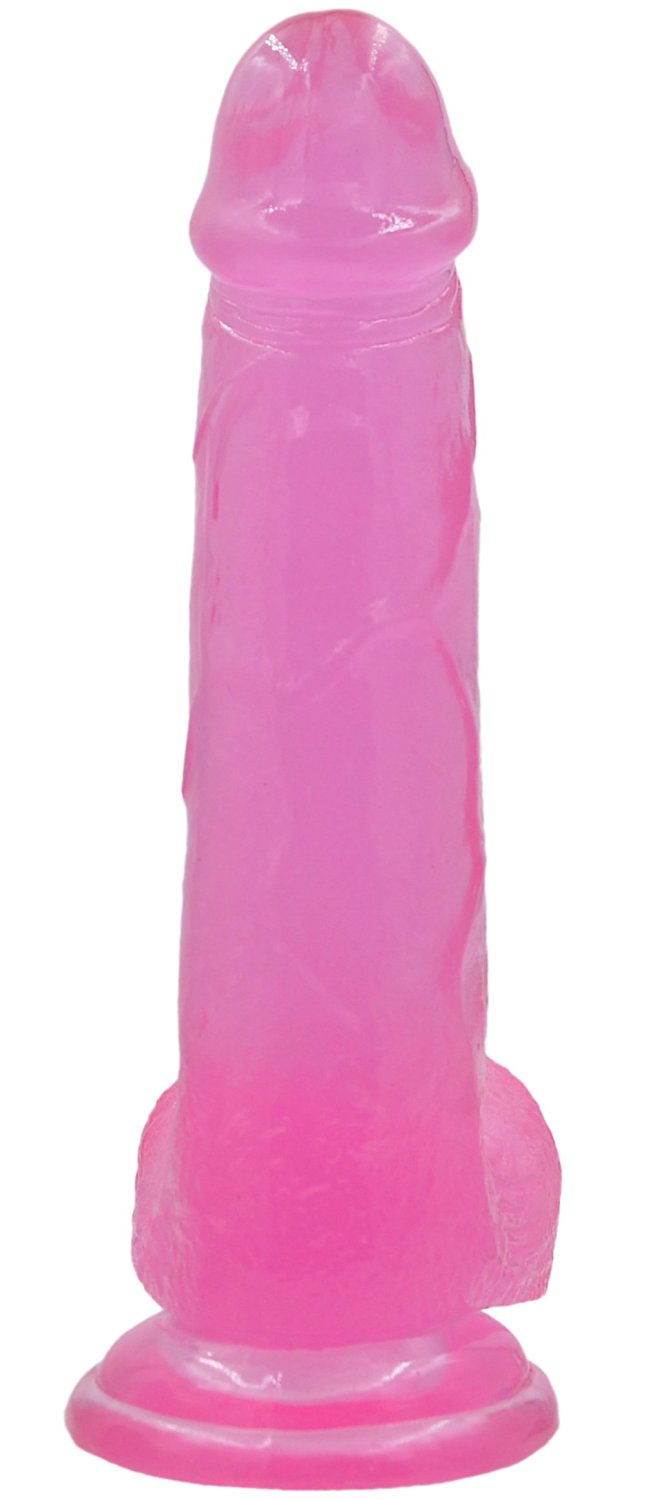 Lovetoy 8" Jelly Studs Crystal Dildo Large