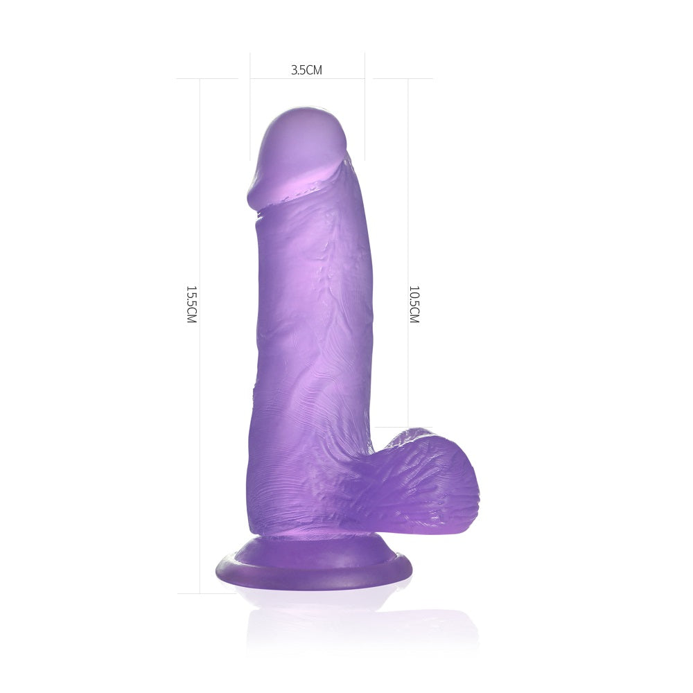 Lovetoy 6" Jelly Studs Crystal Dildo Small