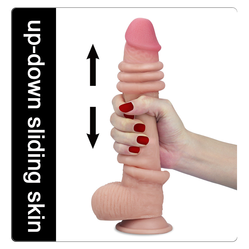 Lovetoy Sliding Skin Dual Layer Dildo 7 inch