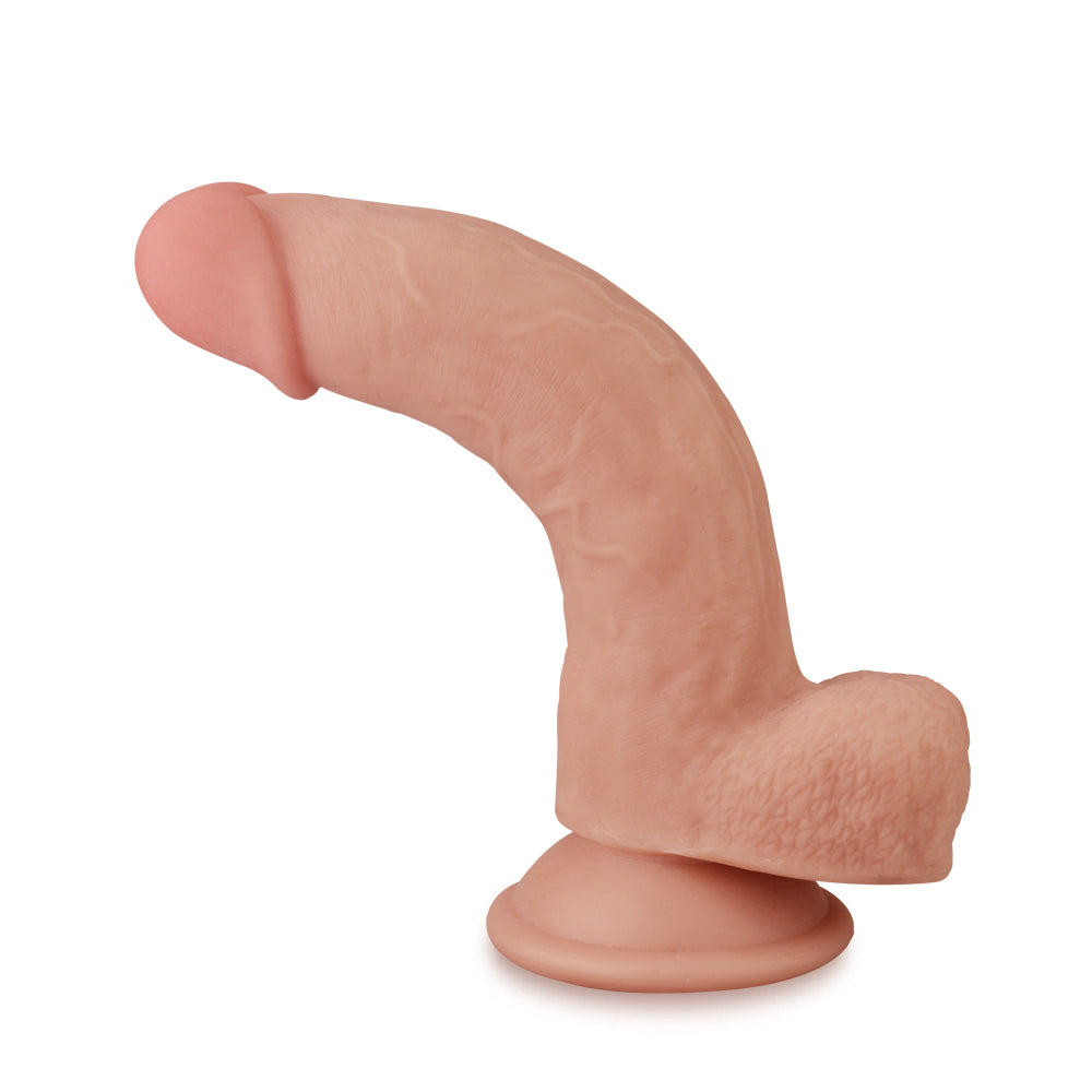 Lovetoy Sliding Skin Dual Layer Dildo 8 inch