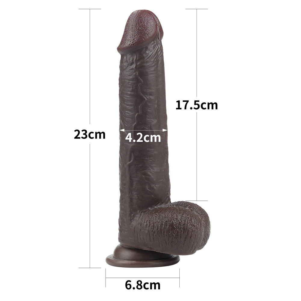 Lovetoy Sliding Skin Dual Layer Dildo 9 inch