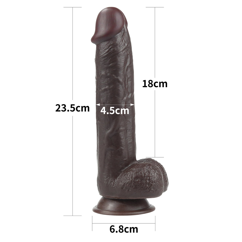 Lovetoy Sliding Skin Dual Layer Dildo 9 inch