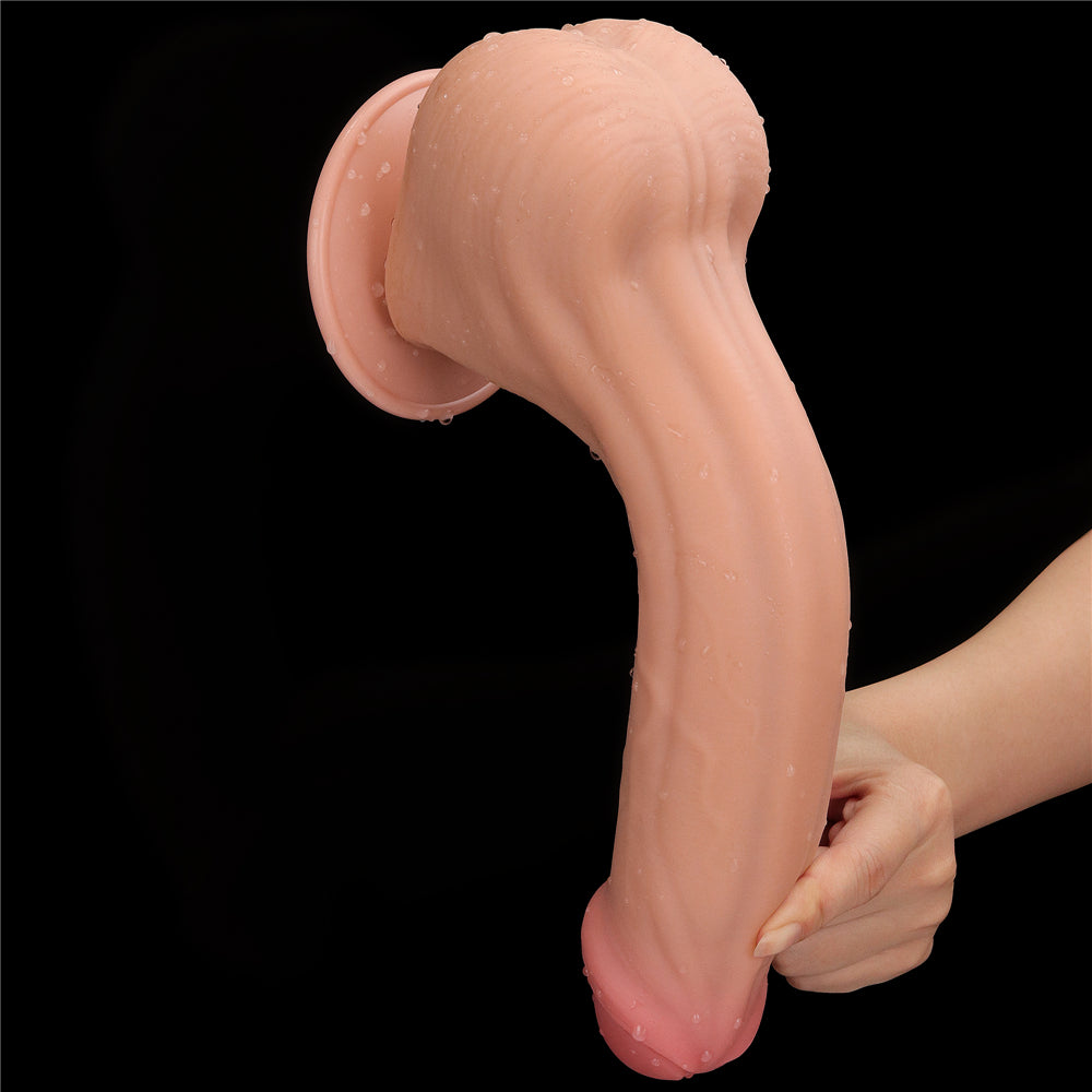 Lovetoy Sliding Skin Dual Layer Dildo 11.5 inch