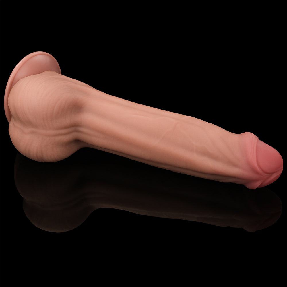 Lovetoy Sliding Skin Dual Layer Dildo 11.5 inch