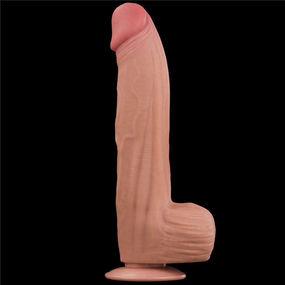 Lovetoy Sliding Skin Dual Layer Dildo 12 inch