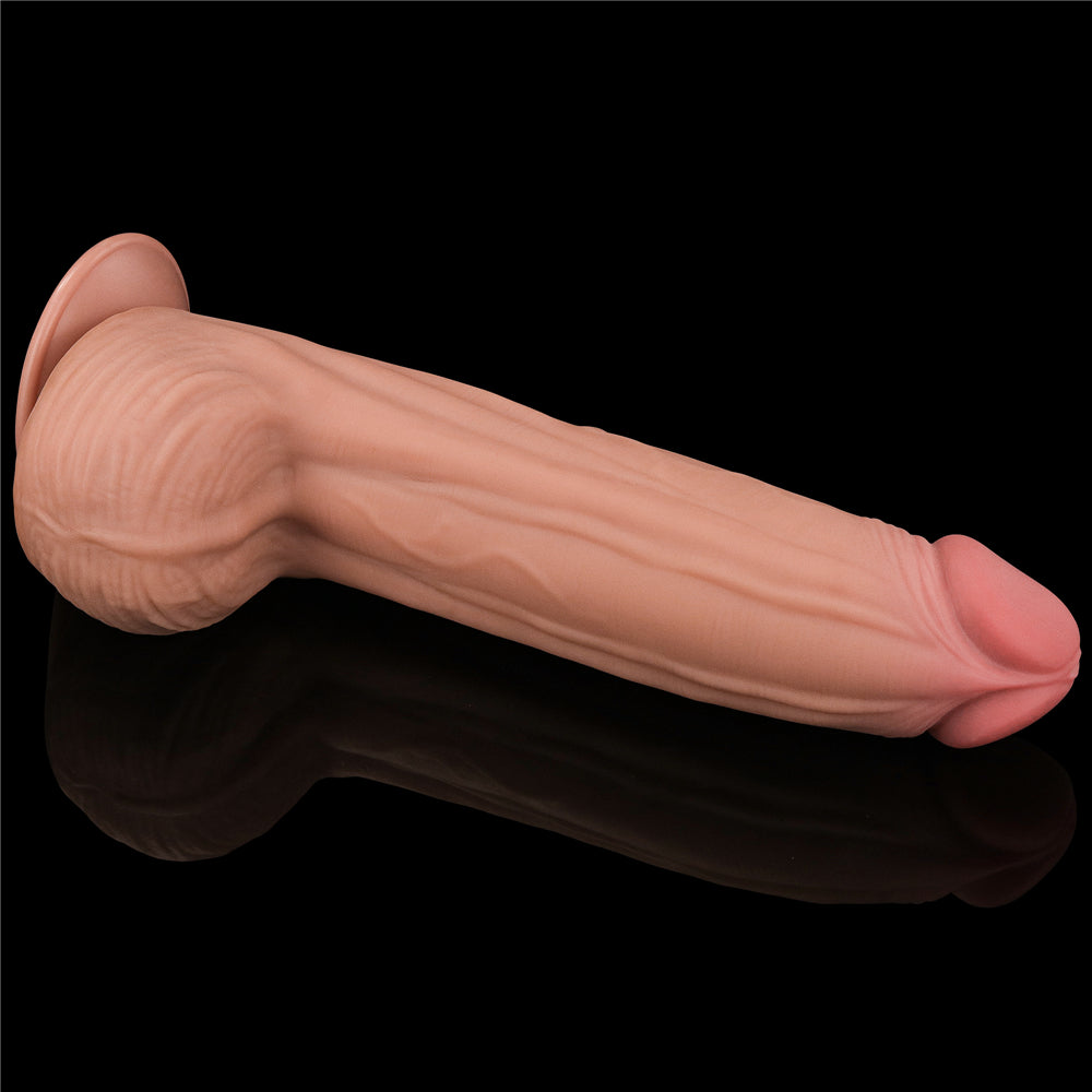 Lovetoy Sliding Skin Dual Layer Dildo 12 inch