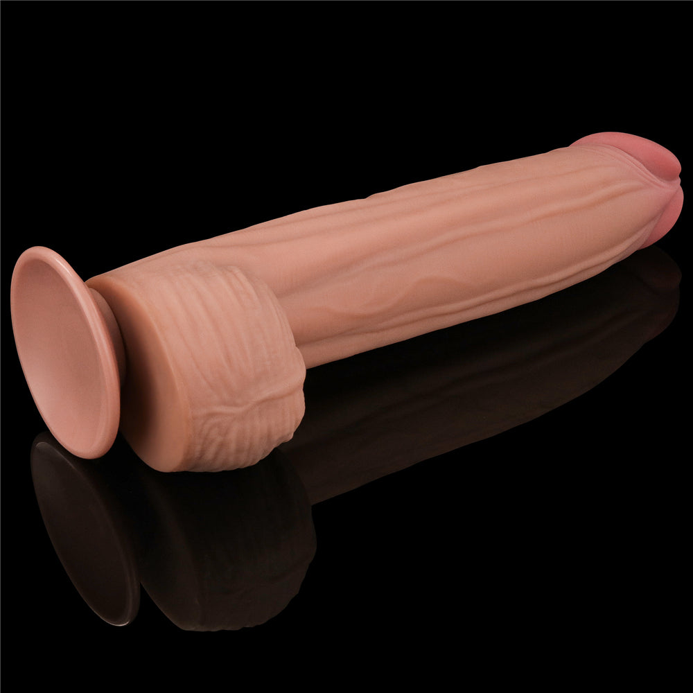 Lovetoy Sliding Skin Dual Layer Dildo 12 inch