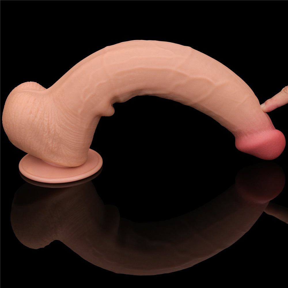 Lovetoy Sliding Skin Dual Layer Dildo 13.5 inch