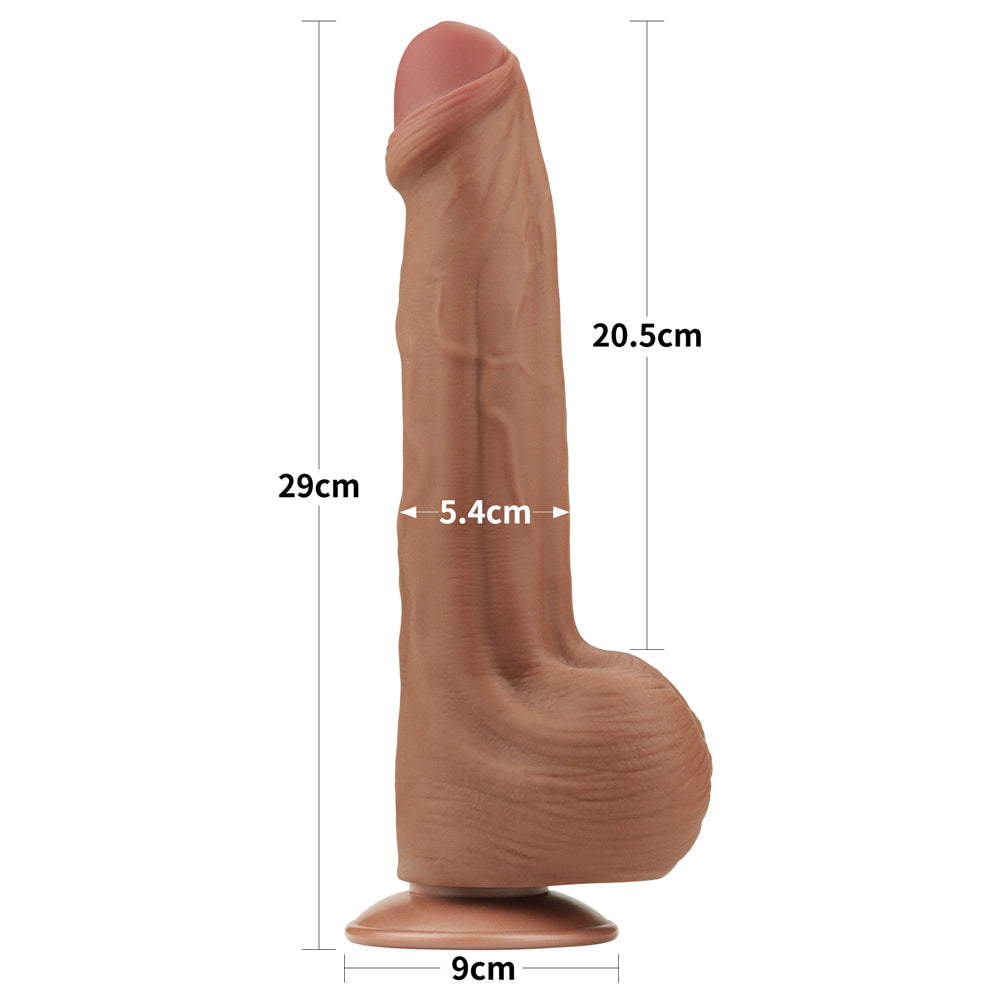 Lovetoy Sliding Skin Dual Layer Dildo 11.5 inch