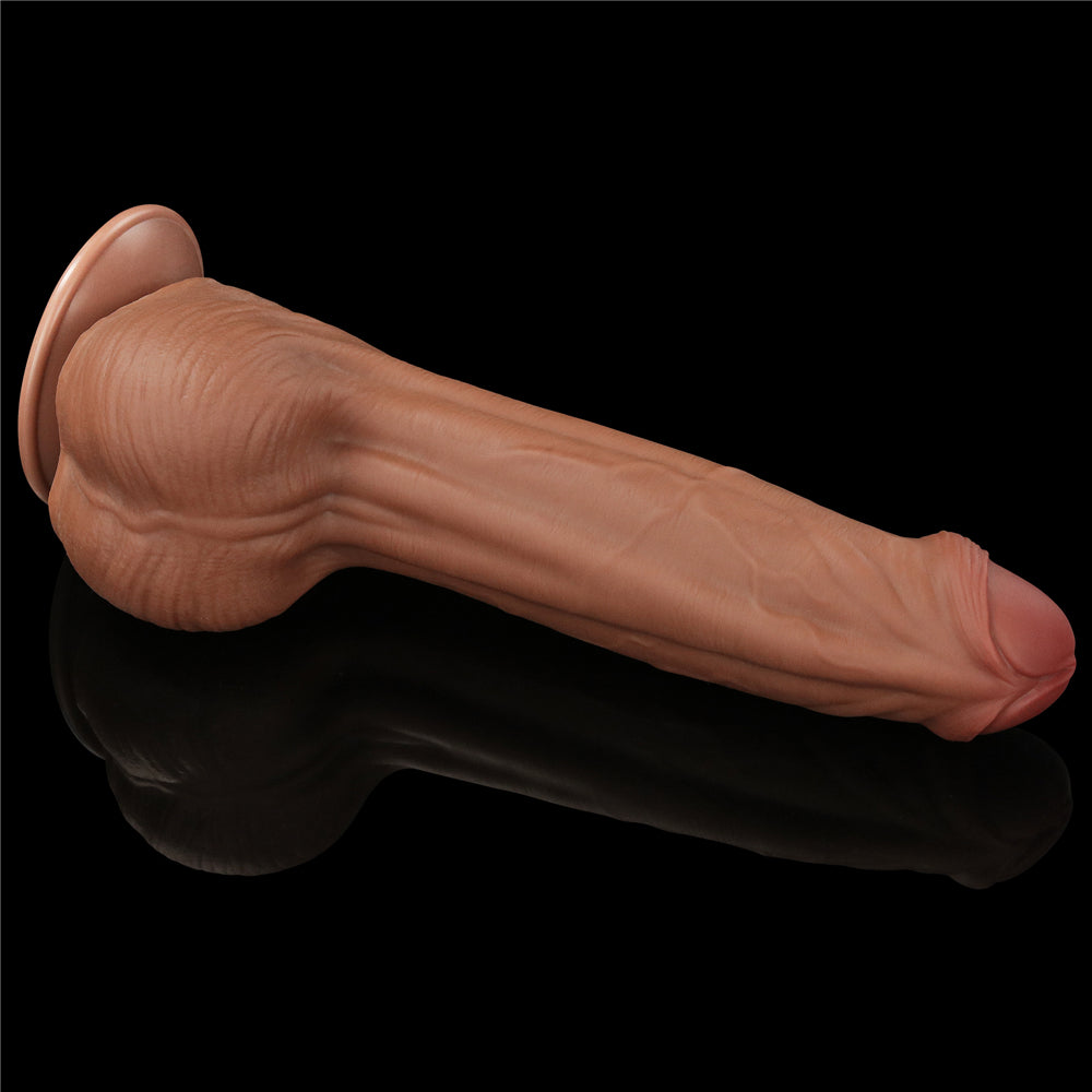 Lovetoy Sliding Skin Dual Layer Dildo 11.5 inch