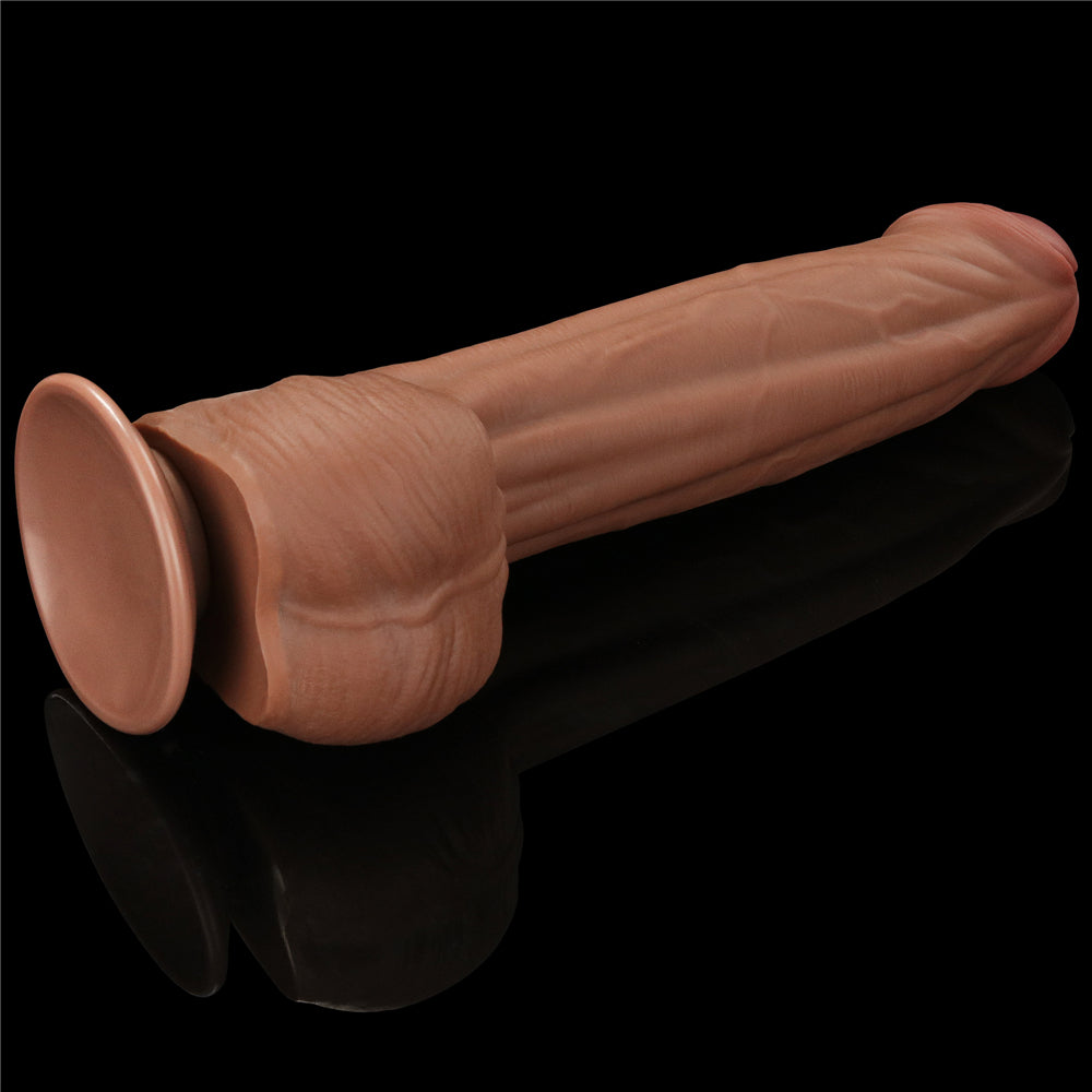 Lovetoy Sliding Skin Dual Layer Dildo 11.5 inch