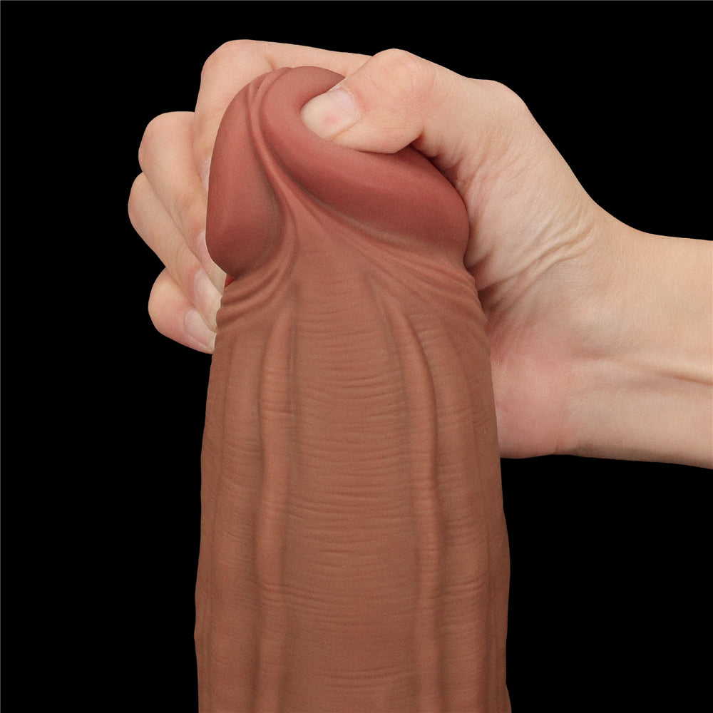 Lovetoy Sliding Skin Dual Layer Dildo 12 inch